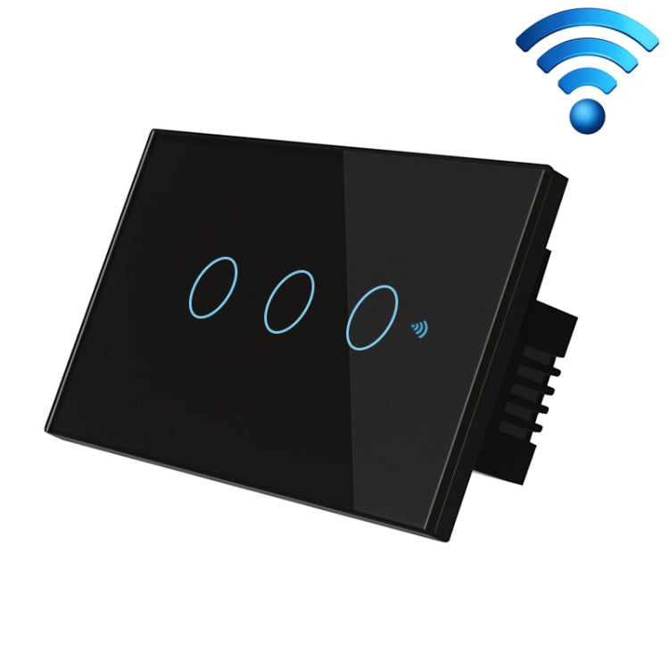 TC120 Wifi Smart Light Switch Glass Screen Touch Panel Voice Control Wireless Wall Switch Works with Alexa Echo / Google Home TC120 Wifi Smart Light Switch Glass Screen Touch Panel Voice Control Wireless Wall Switch Works with Alexa Echo / Google Home